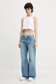 Converse top bawełniany 10027755.A02 biały SS25