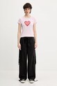 Converse t-shirt 10028331.A01 różowy SS25
