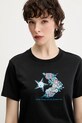Converse t-shirt bawełniany czarny 10027752.A01