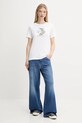 Bavlněné tričko Converse 10027752.A02 bílá SS25