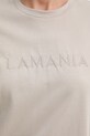 Bavlnené tričko La Mania MELANIE.T.SHIRT béžová
