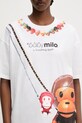 A Bathing Ape t-shirt bawełniany Baby Milo Fake Print Oversized biały 2L30209012
