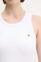 Fiorucci top din bumbac Angel Patch Ribbed Tank alb W02SPTTA324CJ01WH01