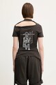 Clothing Ottolinger cotton t-shirt Cut Out 115.104015.02 brown