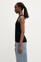 Coperni top bawełniany Rib Logo Tank COPJS12F5033 czarny SS25