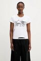 Βαμβακερό μπλουζάκι MM6 Maison Margiela βαμβάκι λευκό S62GD0199.M20108.100