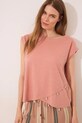women'secret tricou din bumbac uni portocaliu 3279708