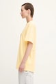Памучна тениска Pangaia Midweight T-shirt 10000287. жълт SS25