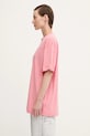 Pangaia cotton t-shirt Midweight T-shirt 10000287. pink SS25