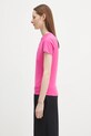 Majica kratkih rukava Pangaia Cotton-Stretch T-shirt 10002430 roza SS25