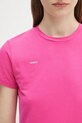 Tričko Pangaia Cotton-Stretch T-shirt ružová 10002430