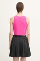 Odzież Pangaia top Cotton-Stretch Tank Top 10002428 różowy