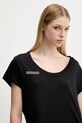 Βαμβακερό μπλουζάκι Pangaia Lightweight Scoop Neck T-Shirt μαύρο 10002565