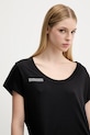 Бавовняна футболка Pangaia Lightweight Scoop Neck T-Shirt чорний 10002565