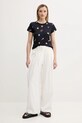 Rag & Bone t-shirt bawełniany WCC25PT016CH16 granatowy SS25