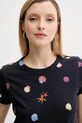 Rag & Bone t-shirt bawełniany granatowy WCC25PT016CH16