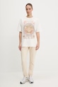 Rip Curl tricou din bumbac LUNA HERITAGE 0FWWTE alb SS25
