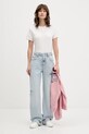 Tommy Jeans t-shirt DW0DW21964 beżowy AW25