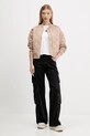 Bavlněné tričko Tommy Jeans DW0DW22202 béžová AW25