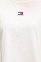 Bavlněné tričko Tommy Jeans DW0DW22202 béžová