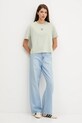 Tommy Jeans t-shirt bawełniany DW0DW22202 zielony AW25