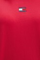 Tommy Jeans tričko bavlněné DW0DW22202 červená