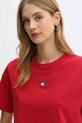Бавовняна футболка Tommy Jeans рожевий DW0DW22202