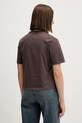 Odzież Tommy Jeans t-shirt bawełniany DW0DW22202 brązowy