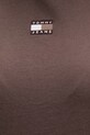 Tommy Jeans t-shirt bawełniany DW0DW22202 brązowy