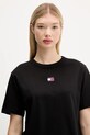 Бавовняна футболка Tommy Jeans чорний DW0DW22202
