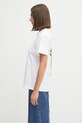 GANNI t-shirt bawełniany Basic Jersey Collage Relaxed T4157 biały SS25