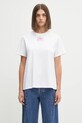 Odzież GANNI t-shirt bawełniany Basic Jersey Collage Relaxed T4157 biały
