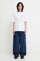 Maison Kitsuné t-shirt bawełniany Bold Fox Head Patch Comfort MW00111KJ0119 biały