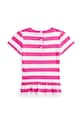 Polo Ralph Lauren t-shirt in cotone per bambini 310958228001 rosa SS25
