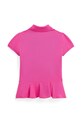 Дитяча бавовняна футболка Polo Ralph Lauren 312957156001 рожевий SS25