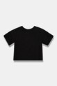 Detské bavlnené tričko Calvin Klein Jeans IG0IG021361.104.PPYA čierna SS25