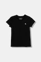 Fete Calvin Klein Jeans tricou de bumbac pentru copii IG0IG02799.128.176.PPYA negru