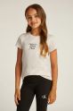 Calvin Klein Jeans t-shirt bawełniany dziecięcy nadruk beżowy IG0IG02805.104.116.PPYA