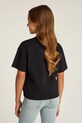Παιδικό βαμβακερό μπλουζάκι Calvin Klein Jeans μαύρο IG0IG02806.PPYA