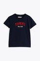 Дитяча бавовняна футболка Tommy Hilfiger KG0KG08296.104.122.PPYA темно-синій SS25