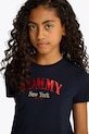 Tommy Hilfiger tricou de bumbac pentru copii bleumarin KG0KG08296.128.176.PPYA