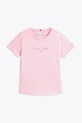 Дитяча бавовняна футболка Tommy Hilfiger KG0KG08298.128.176.PPYA рожевий SS25