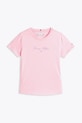 Tommy Hilfiger t-shirt bawełniany dziecięcy KG0KG08298.128.176.PPYA różowy SS25