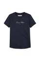 Детская хлопковая футболка Tommy Hilfiger KG0KG08298.128.176.PPYA тёмно-синий SS25