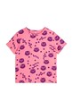 Mini Rodini tricou Squiggly cats bumbac roz 2512012128