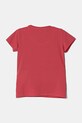 Guess t-shirt bawełniany dziecięcy J5RI02.K6YW4.PPYA różowy SS25