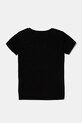 Дитяча бавовняна футболка Guess J5RI02.K6YW4.PPYA чорний SS25