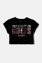 Guess tricou de bumbac pentru copii imprimeu negru J5RI10.K8HM4.PPYA