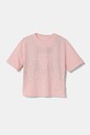 Guess tricou copii imprimeu roz J5RI13.K6YW4.PPYA