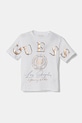 Guess t-shirt bawełniany dziecięcy nadruk biały J5RI28.K8HM4.PPYA